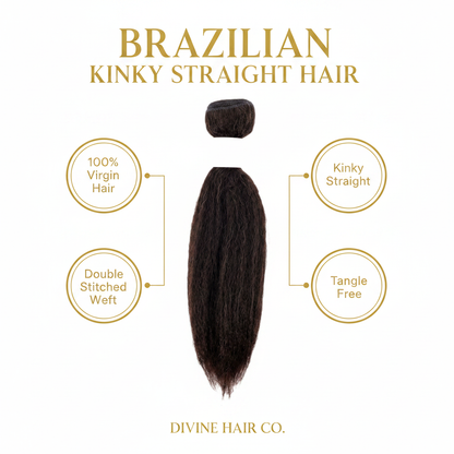 Brazilian Kinky Straight Hair - Infographic