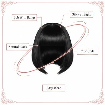 Straight Bang bob Wig - Info