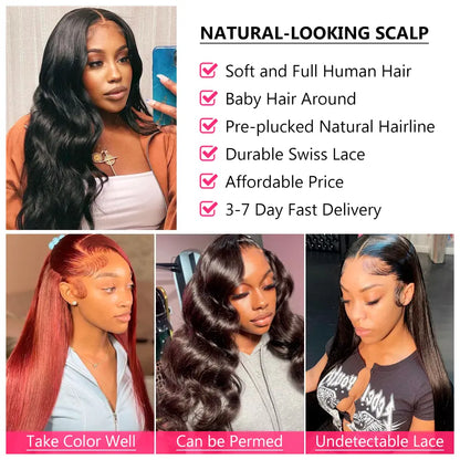 Bling Hair 30-32 Inch Body Wave Lace Front Wig