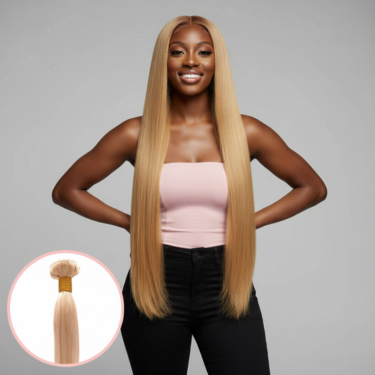Blonde Brazilian Straight - Model