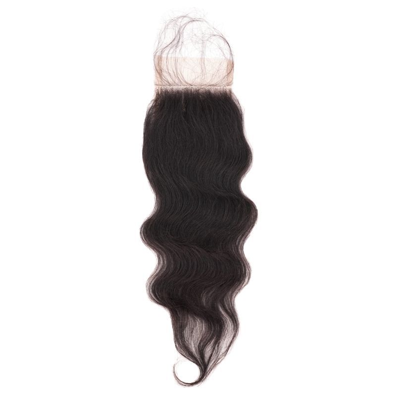 Raw Indian Curly 5x5 Transparent Closure - Original